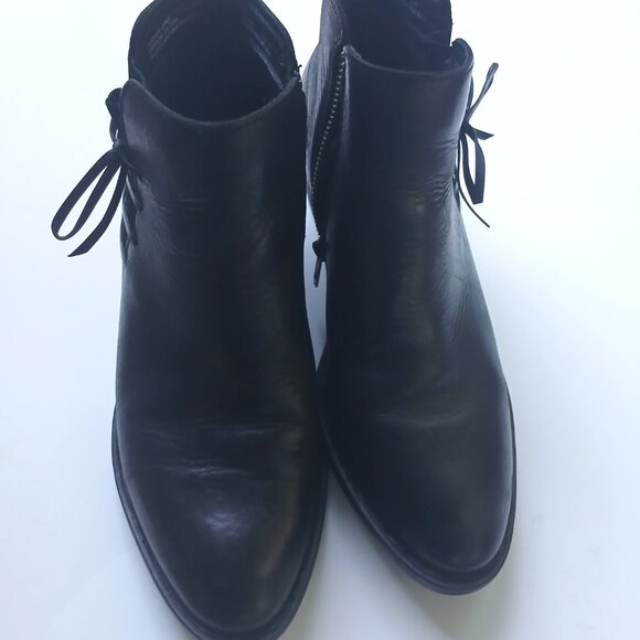 Born Børn Leather Ankle Boots Booties Warm Lining Zipper Size 8M Handcrafted - Picture 6 of 14